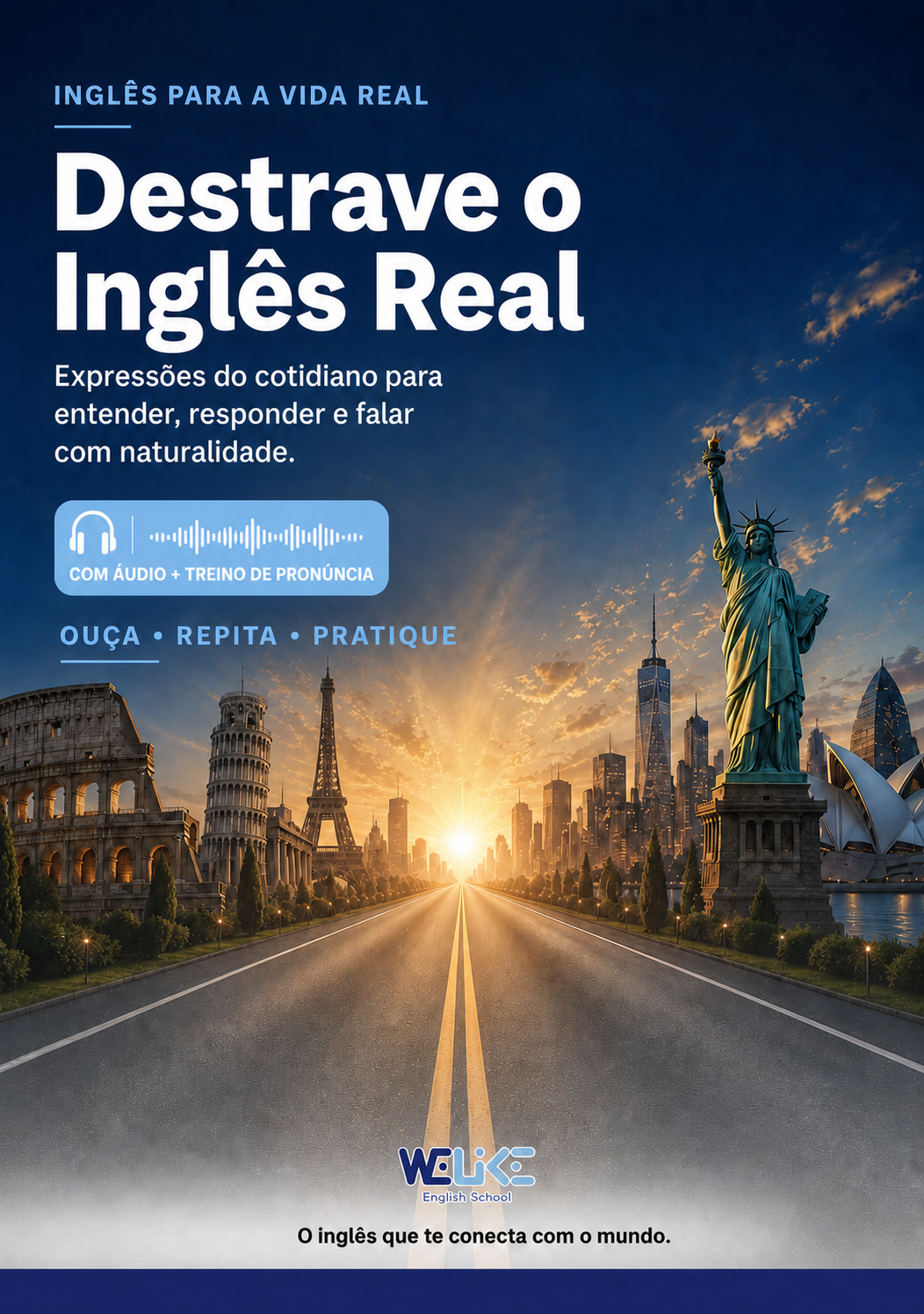 Capa do e-book Destrave o Inglês Real