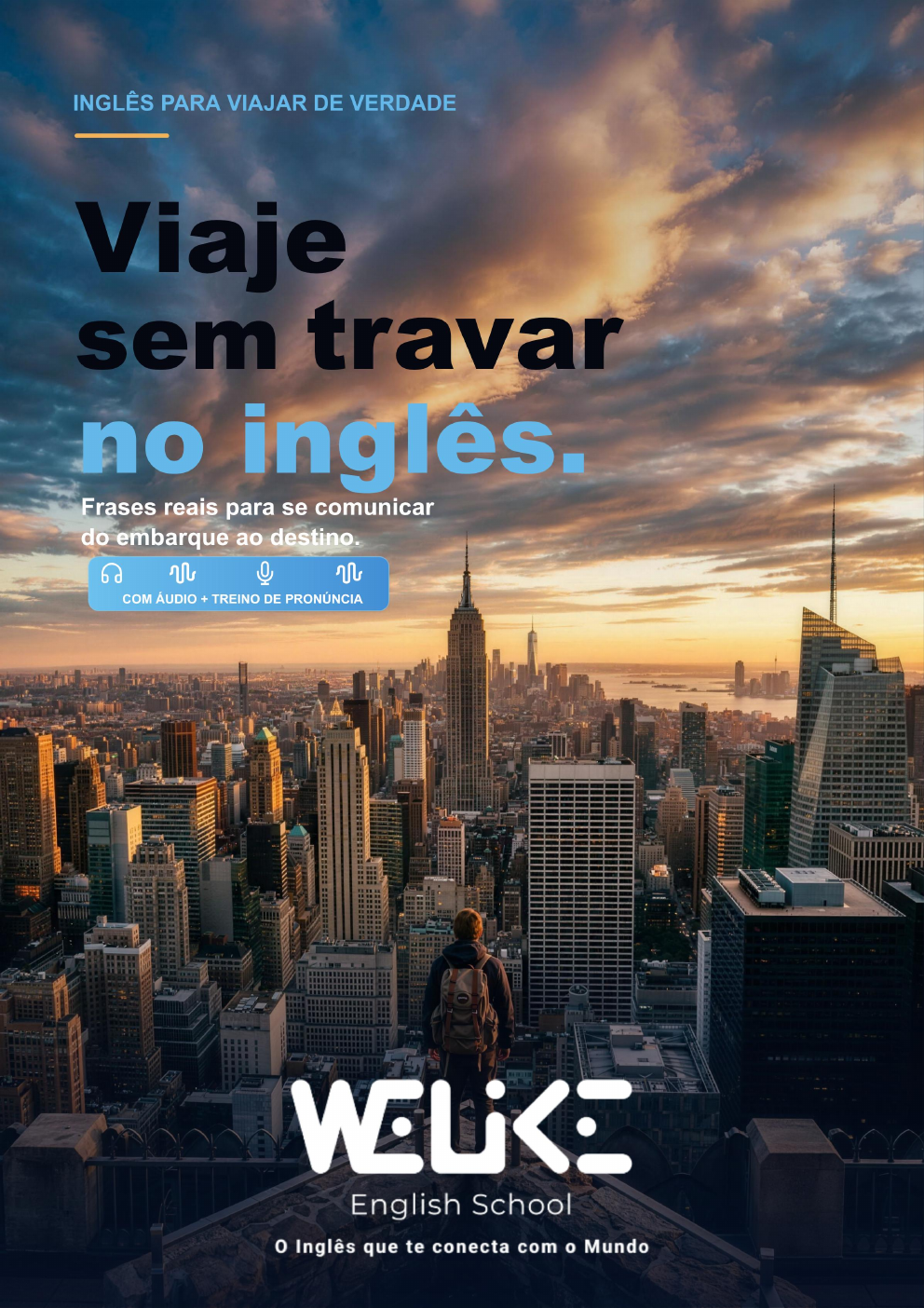 Capa do e-book Viaje sem travar no inglês